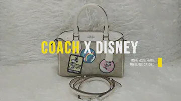 Coach X Disney Minnie Mouse Patch Mini Bennett Satchel Bag