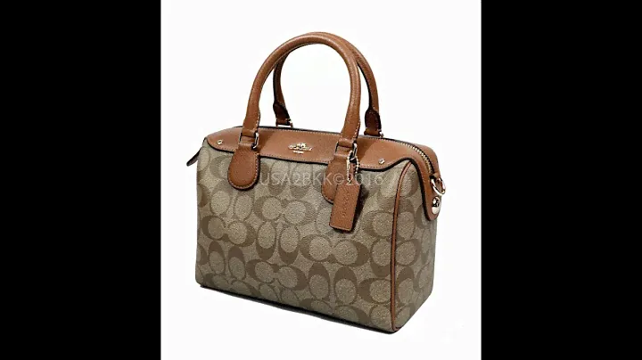 จำหน่ายกระเป๋า Coach Signature Mini Bennett Crossbody Satchel/ Khaki F36702 by usa2bkk