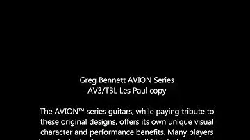 Greg Bennett Avion AV3 Guitar Demo